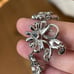 1950s Titan Sterling signed filigree crystal vintage necklace
