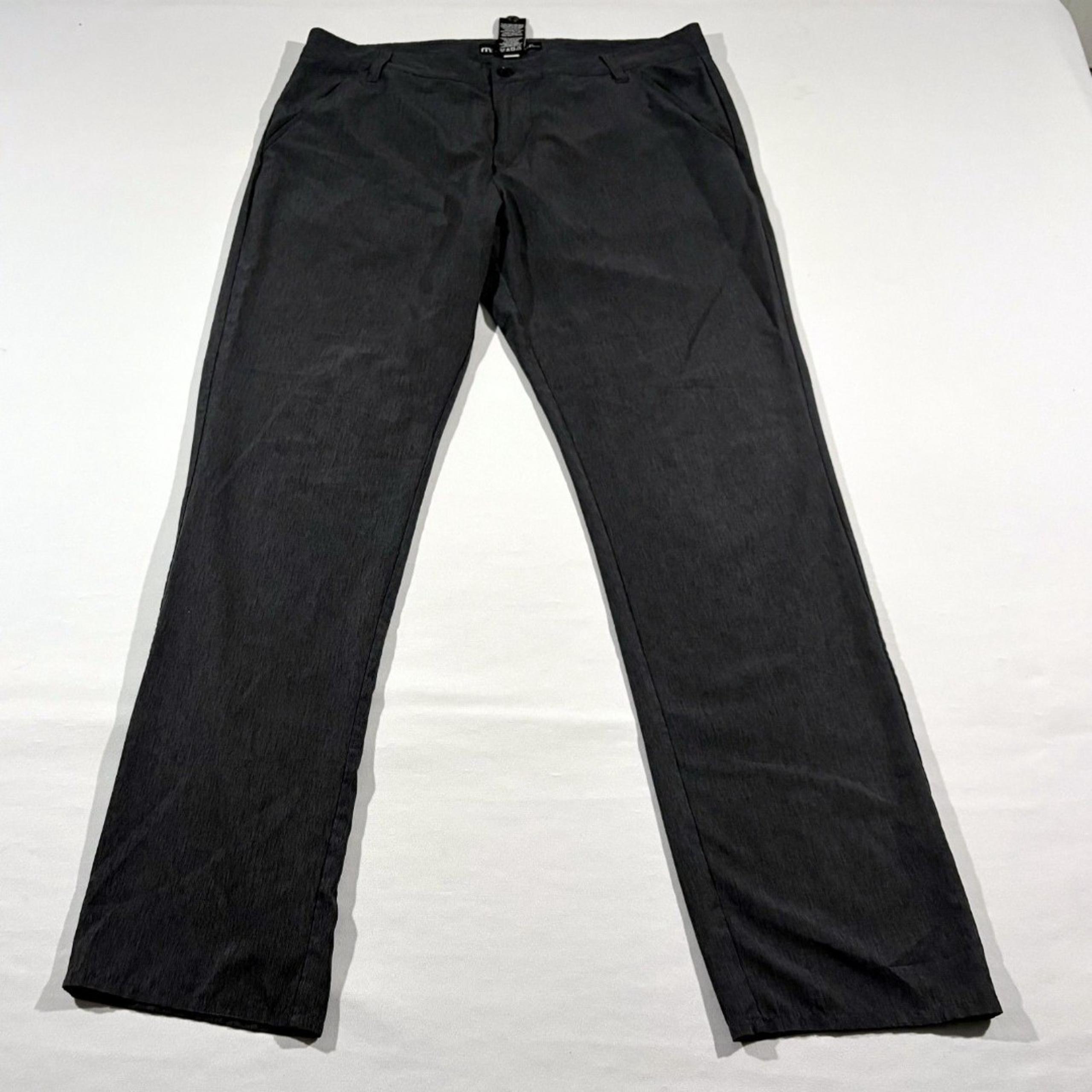 TRAVIS MATHEW Mens Golf Pant Gray Poly Spandex Nylon Straight Active Sz 34x31