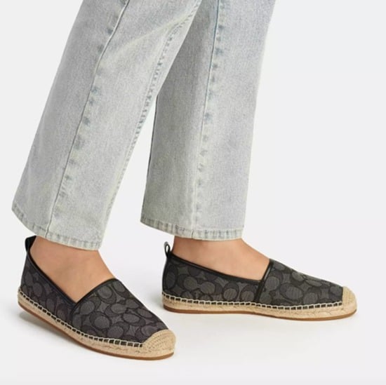 NIB - COACH Codi Espadrille In Signature Jacquard - Black - size 5 US