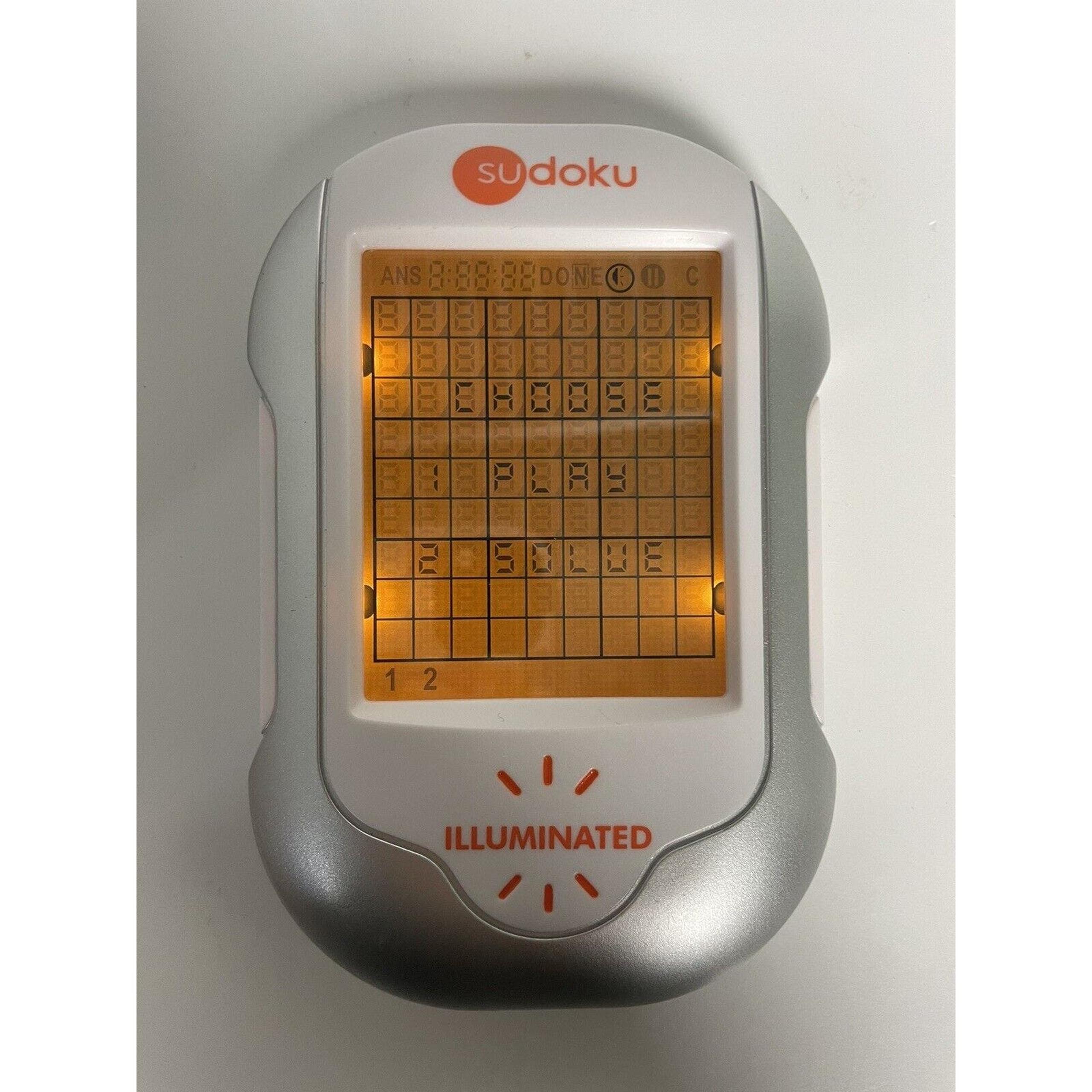 Sudoku Illuminated Handheld Electronic Game Techno Source Touch Screen w/Stylus