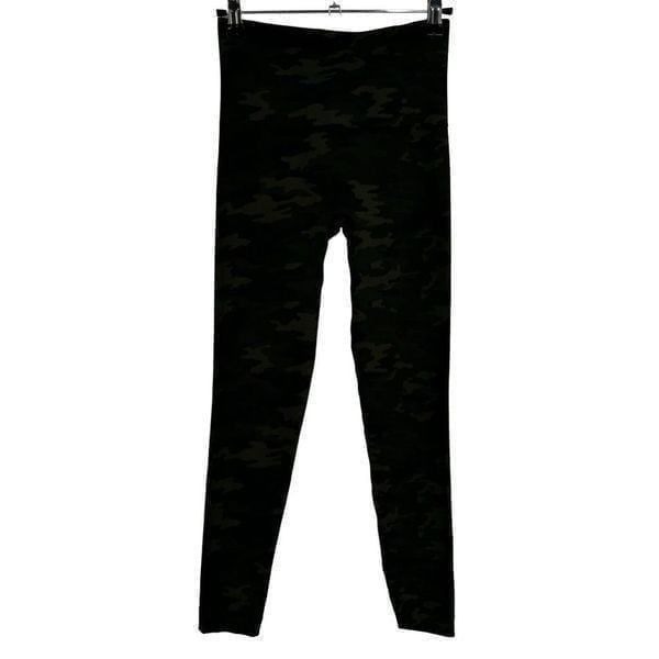 Spanx Camo Seamless Leggings Green/Black Small