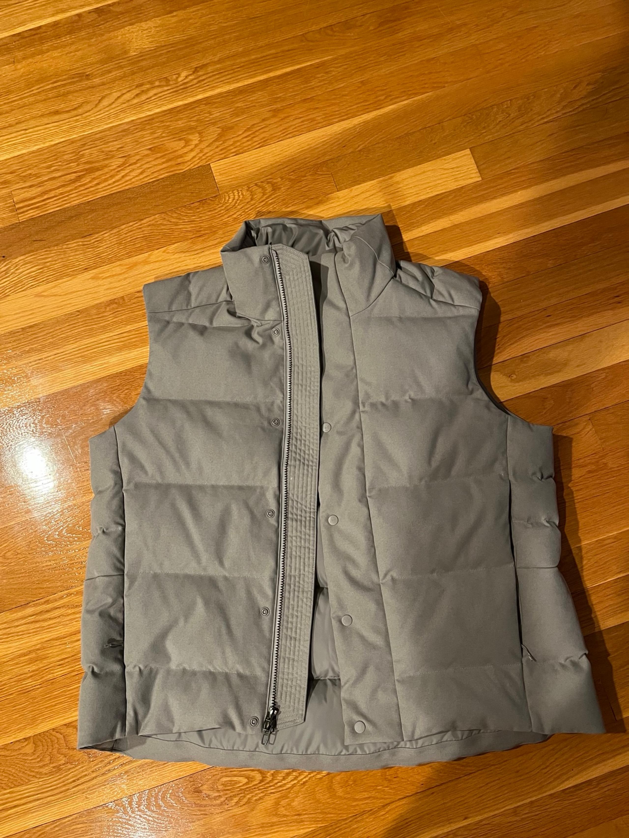 Men’s Lululemon Wunder Puff 600-Down-Fill Vest *Tech Canvas Oil Grey Size Large