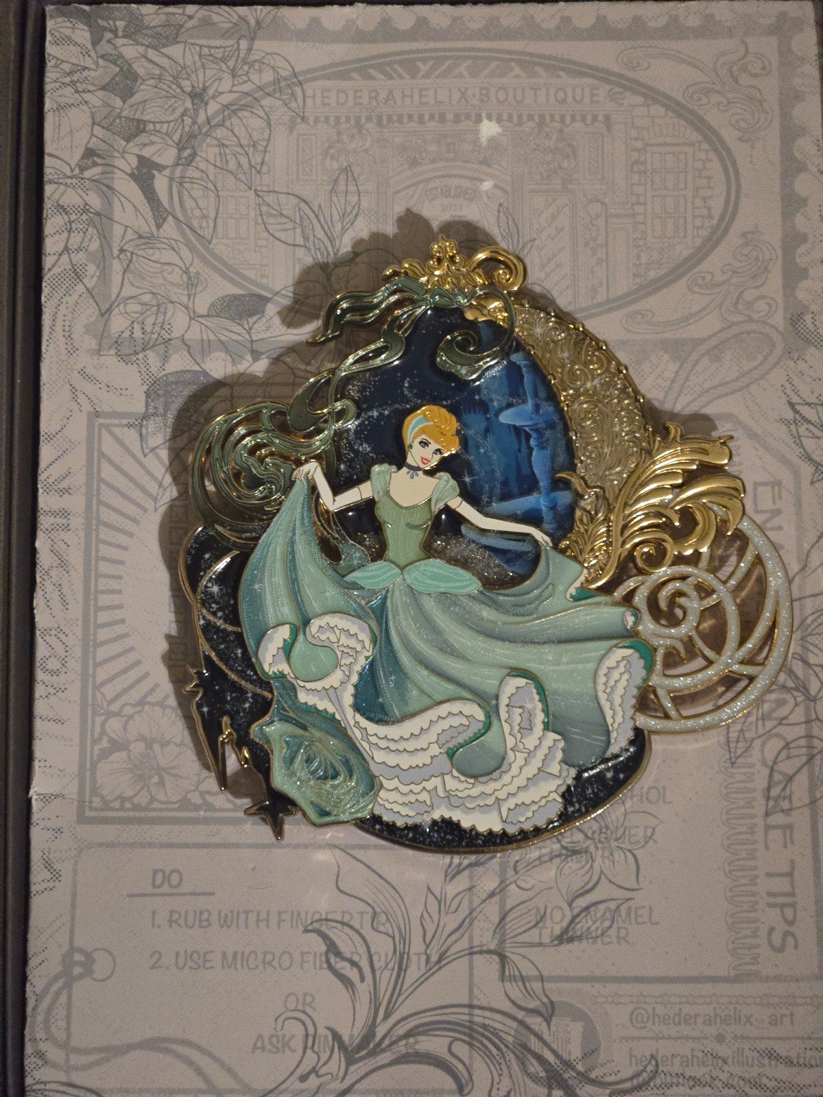 Hederahelix Cinderella Enamel Pin, Limited Edition 45