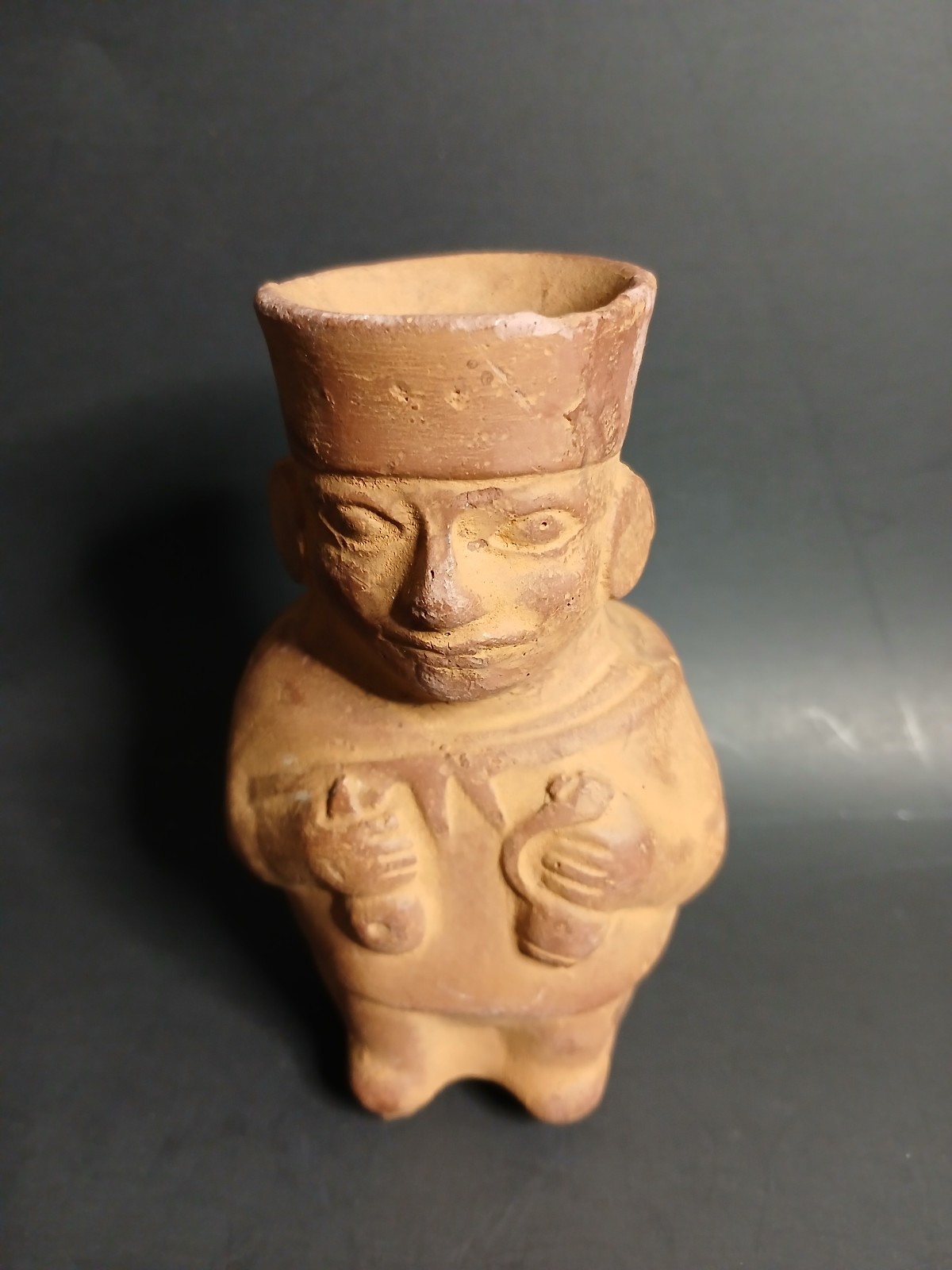 Vintage pre Columbian Mayan Terracotta Pottery figurine