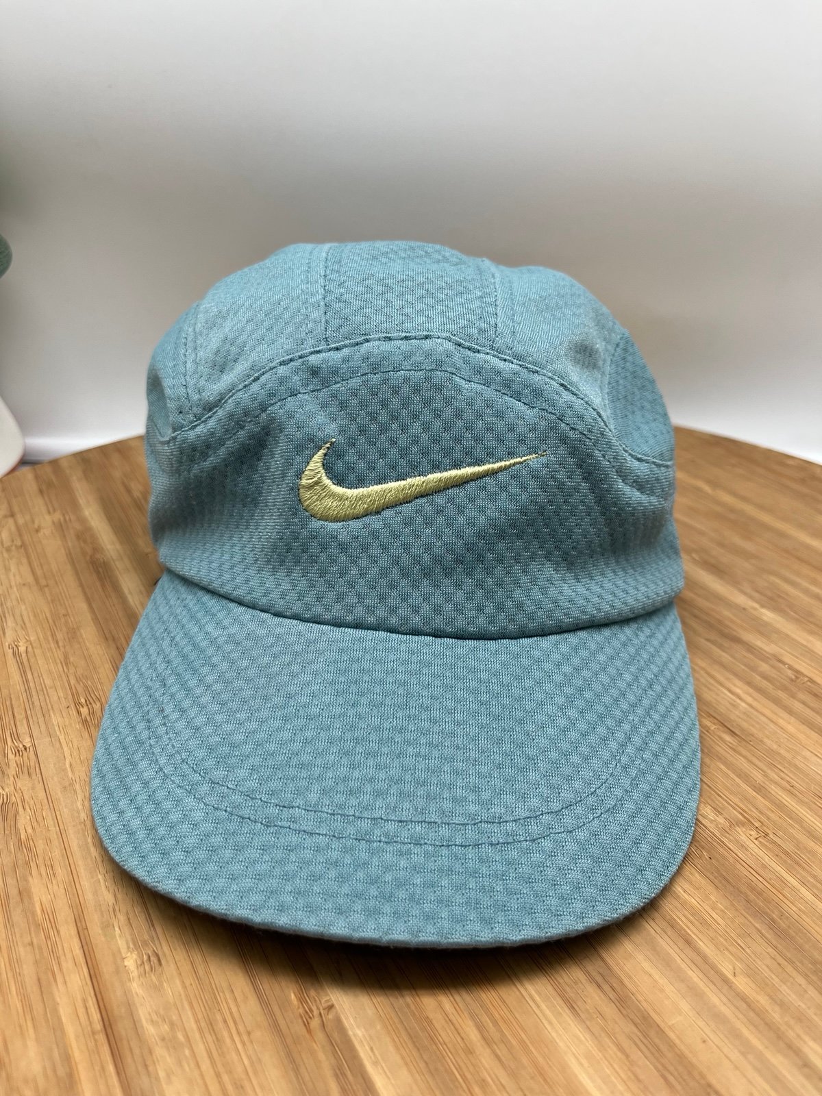 Vintage Nike Tailwind Hat Light Blue Tennis Running Mesh 7 Panel Deadstock Go
