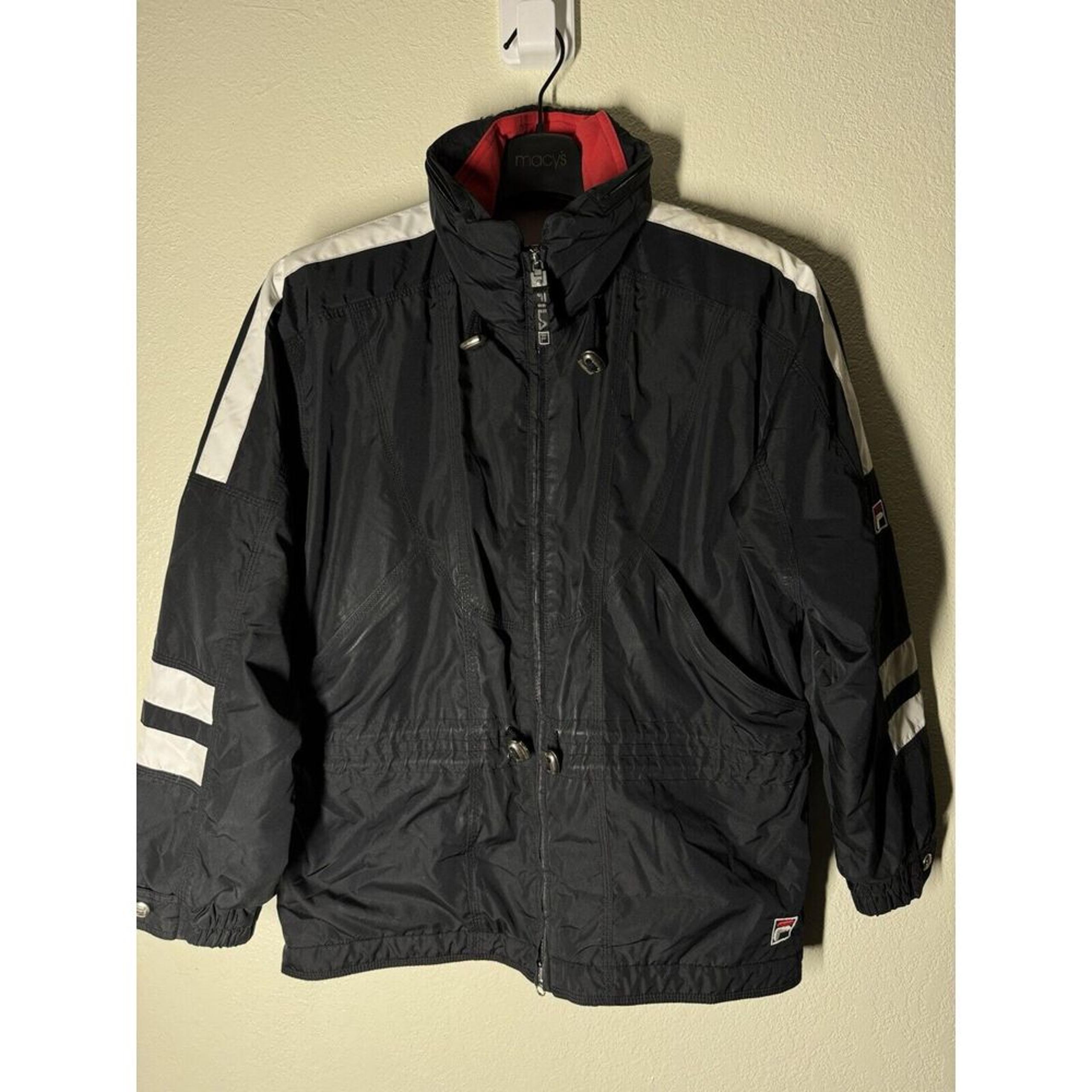 Vtg 90s Fila Puffer Jacket Men Large Insulated Retro Sportswear Ski Blokecore 8