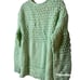 Free People Crashing Waves Open-Knit Chunky Oversized Sweater Mint Green Large