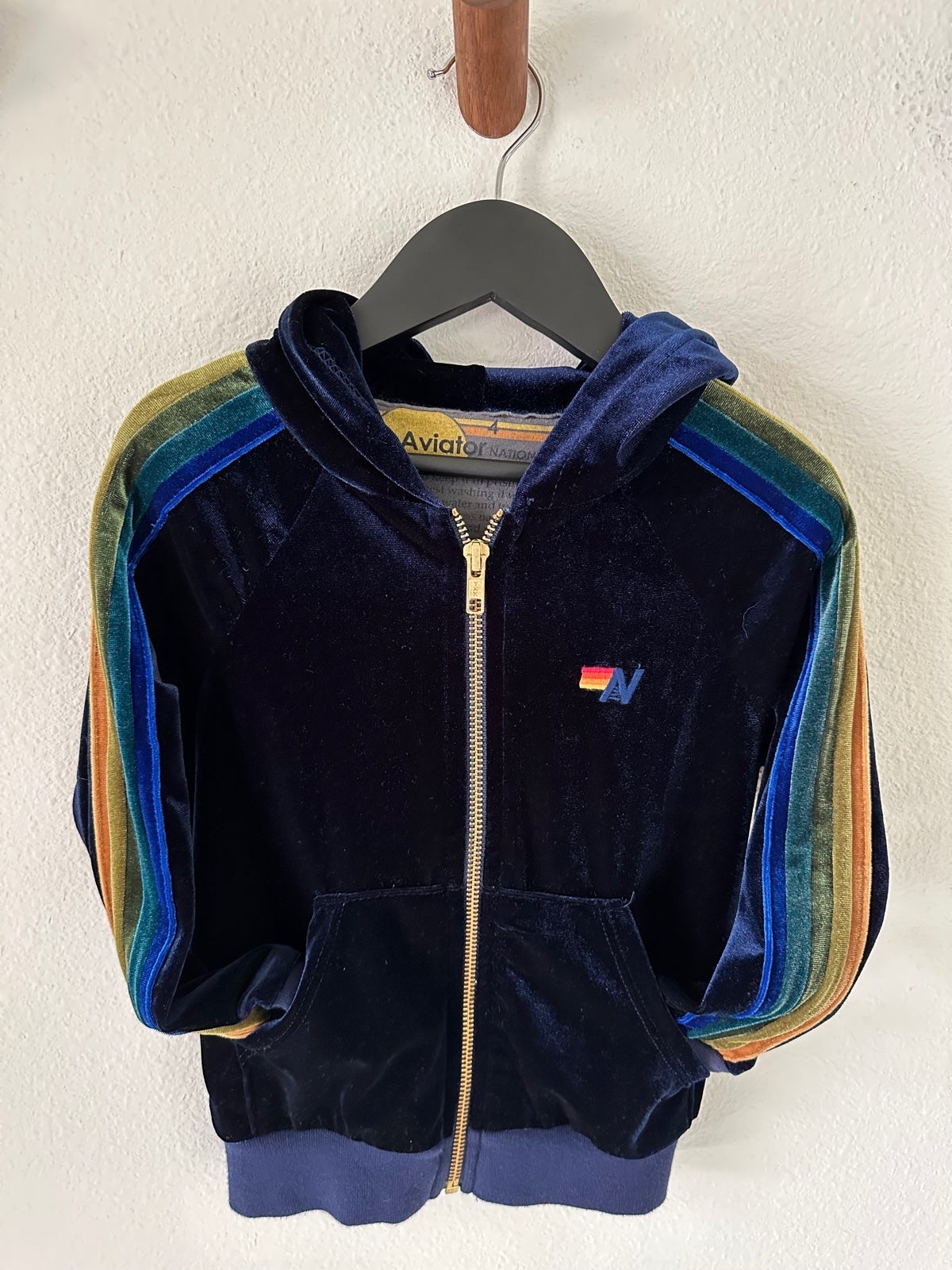 RARE: Aviator Nation Kids Velour Hoodie