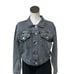 NWOT Rebecca Minkoff Gray Studded Denim Jacket Size L