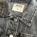 NWOT Rebecca Minkoff Gray Studded Denim Jacket Size L