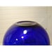 Vintage Sapphire Colbalt Blue Ball Vase 10x9 inches large Midcentury Modern