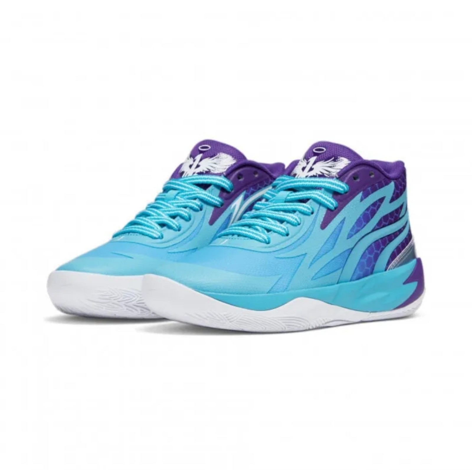 Puma MB.02 Fade JR 379780-01 Kids Boy Purple/Blue Basketball Shoes Size 4.5