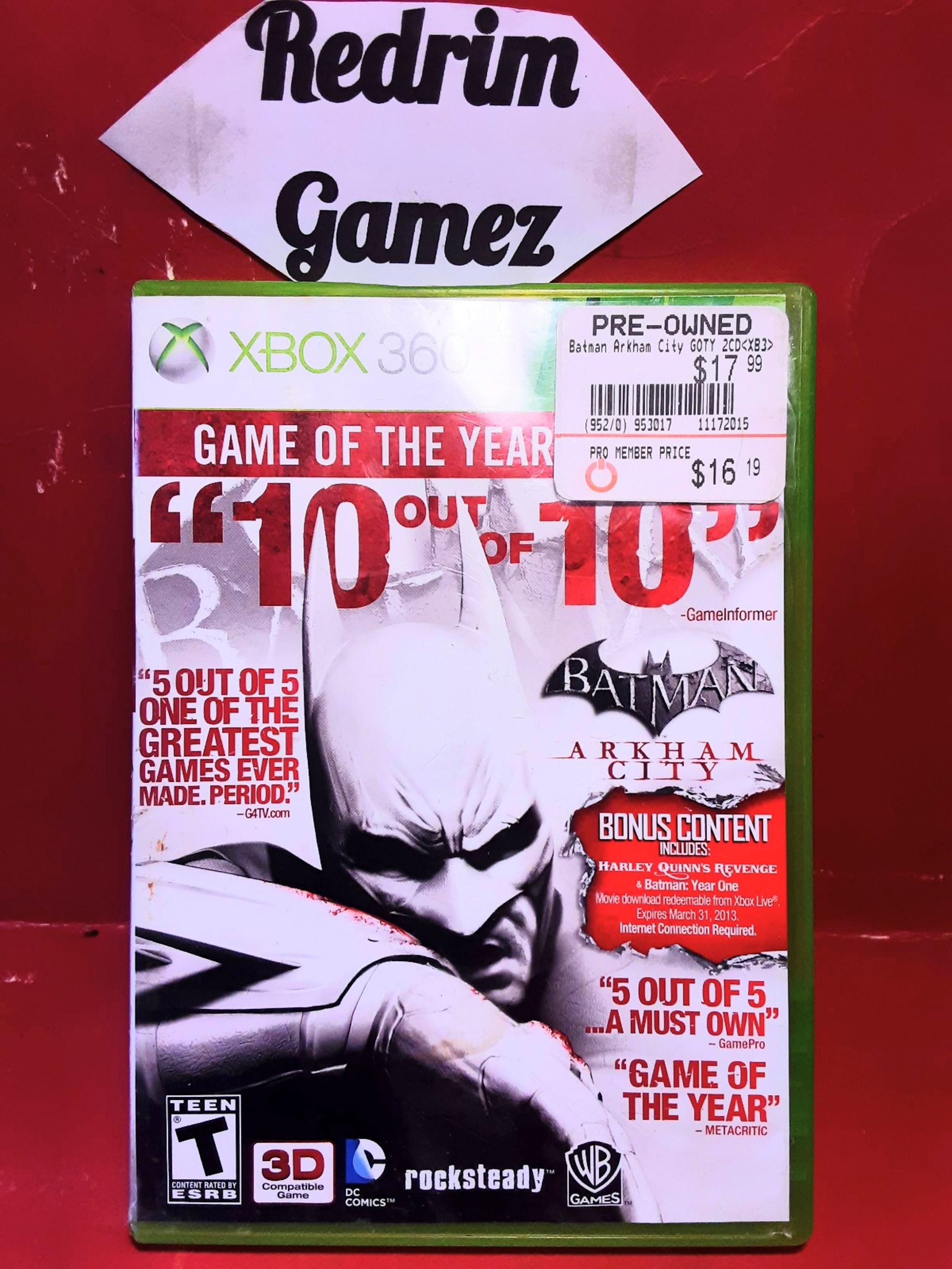 Batman Arkham City XBOX 360 Video Games