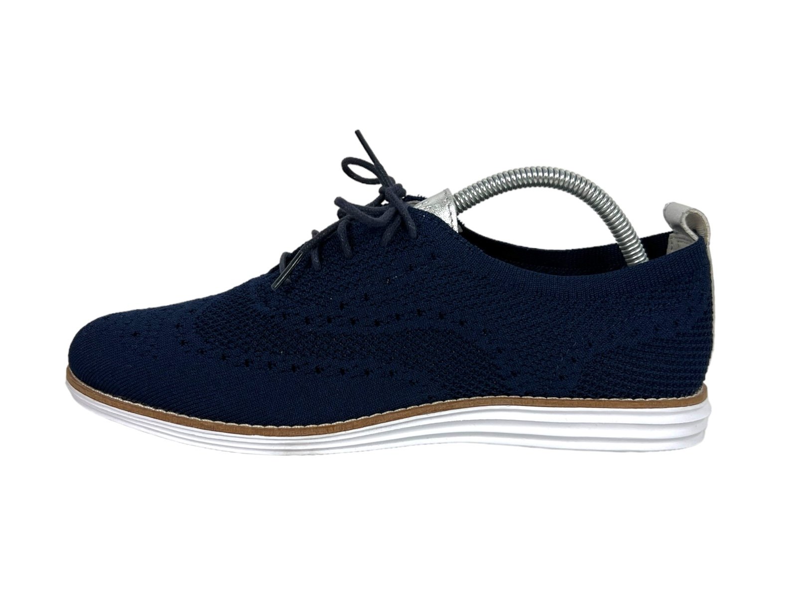 Cole Haan Original Grand Women's Wingtip Knit Casual Shoes Size 10 B Blue W11503