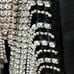 NWT Good American black embellished sweatshirt crewneck 139 Size 2 Medium