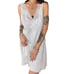 Vintage Val Mode Lingerie Sexy Satin Ivory Paisley Lace chemise slip dress