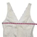 Vintage Val Mode Lingerie Sexy Satin Ivory Paisley Lace chemise slip dress