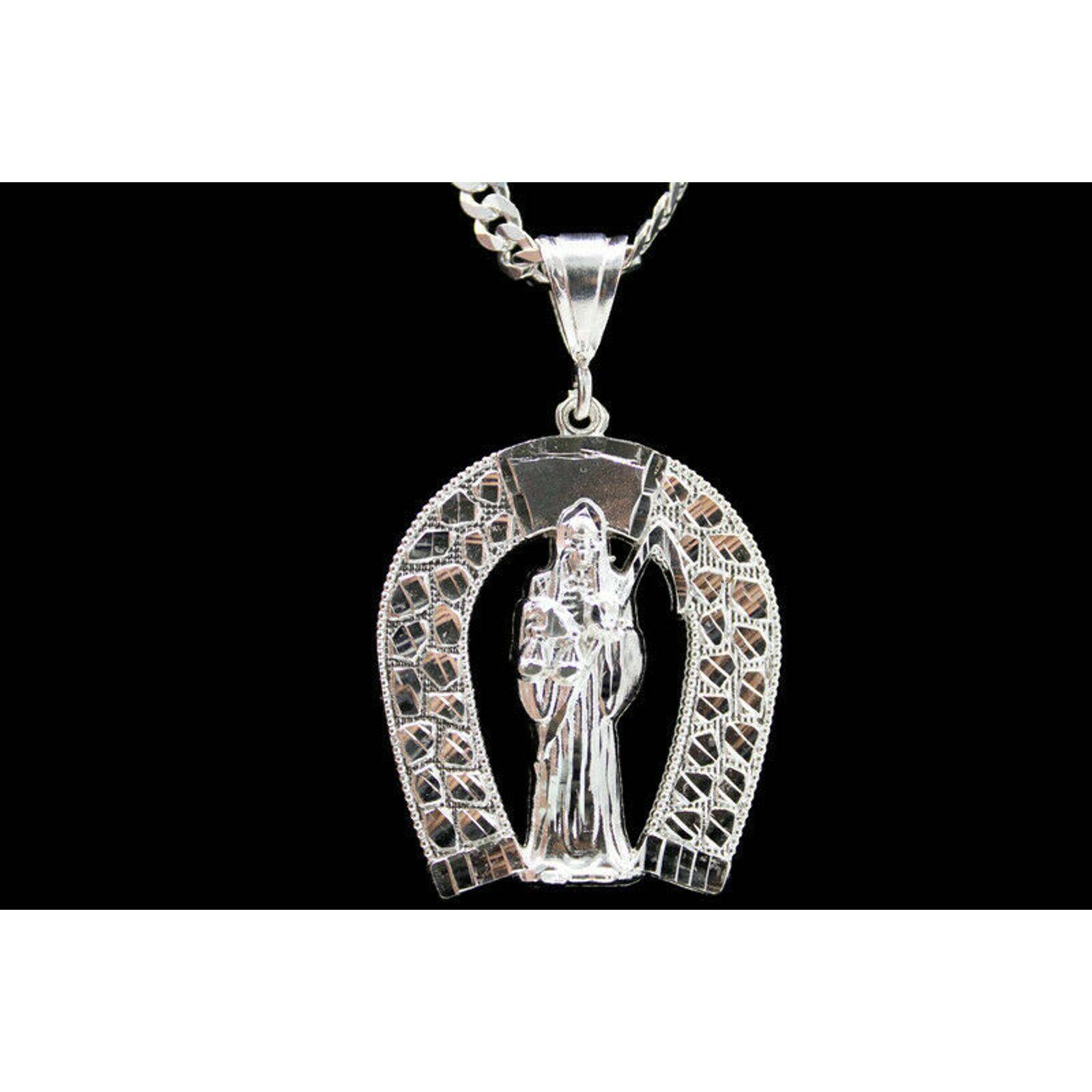 Santa Muerte Necklace .925 Silver