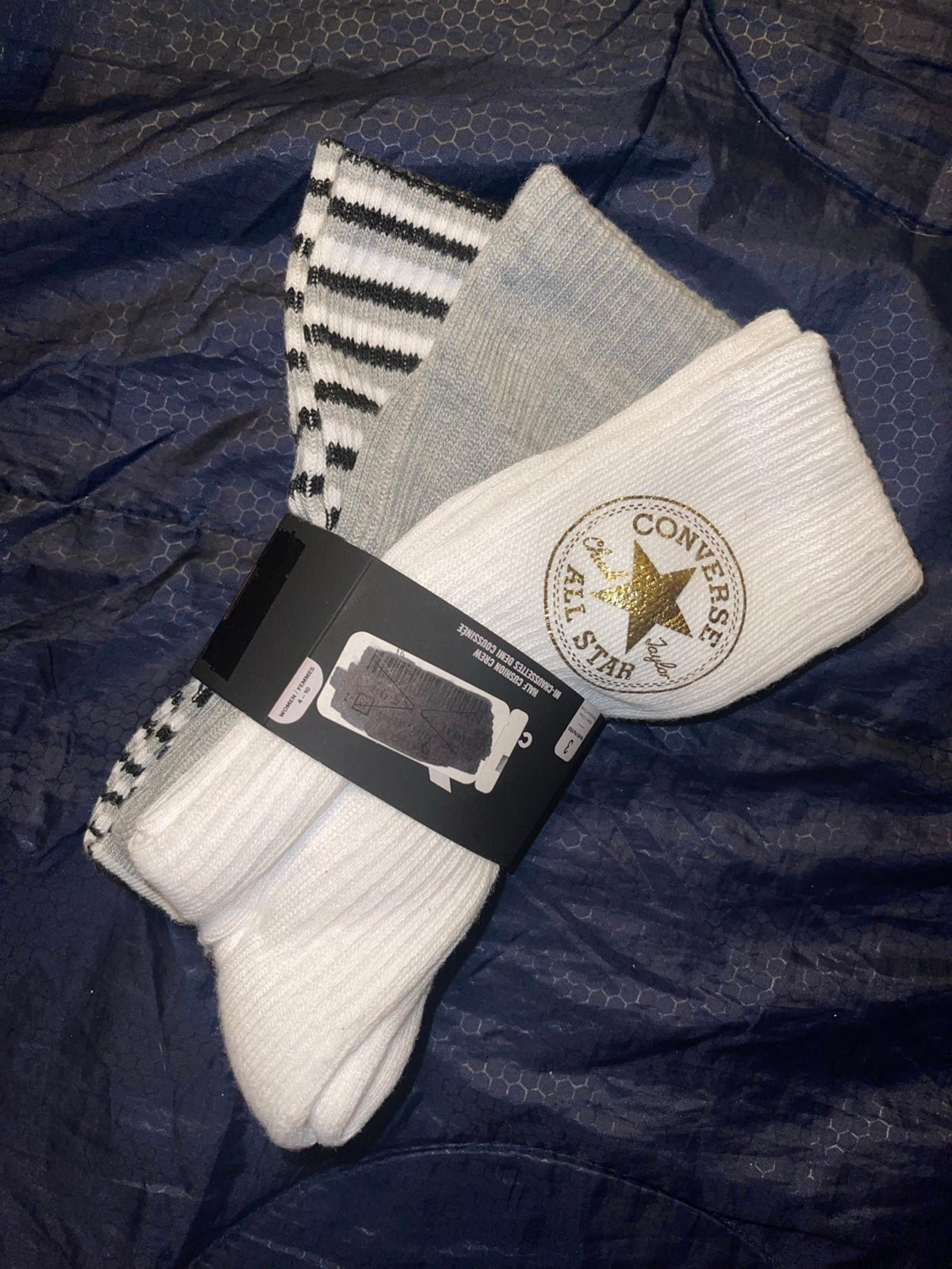 Converse 3 pack tube socks(crew)