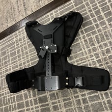 Body harness camera mount