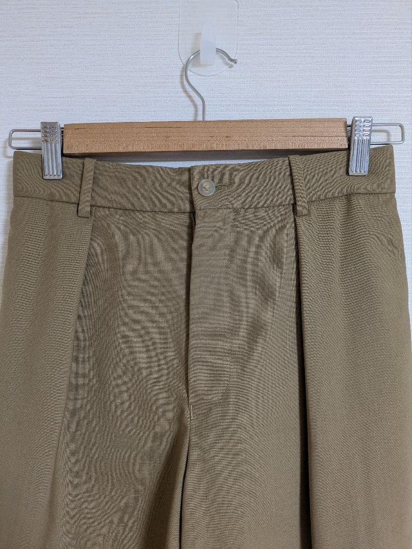 FRONT PLEATS PEGTOP ORGANIC COTTON DRY GABERDINE - MARKAWARE