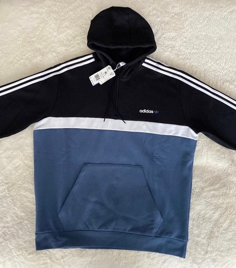 Men’s Adidas Hoodie, Quarter Zip, Size XL, NEW