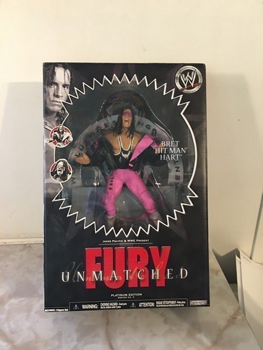Bret Hit Man Hart VERY RARE Unmatched Fury Platinum Series #9 & #14