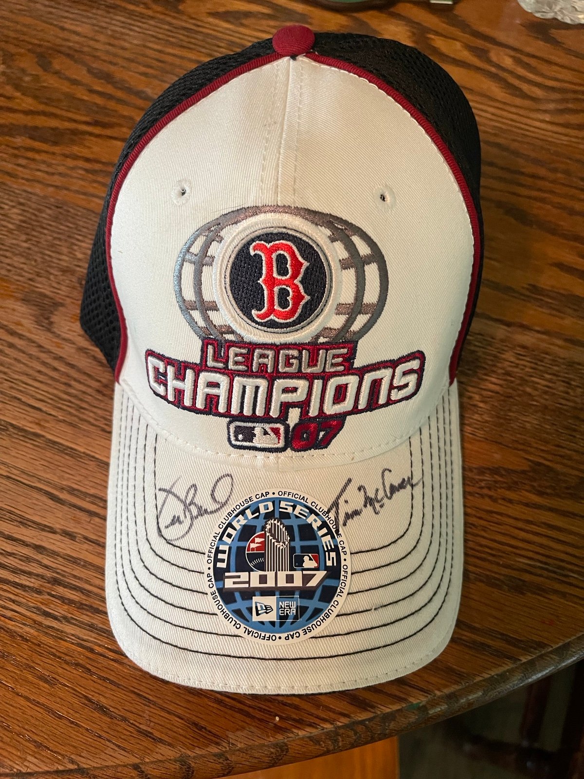 Joe buck & tim mccarver signed hat