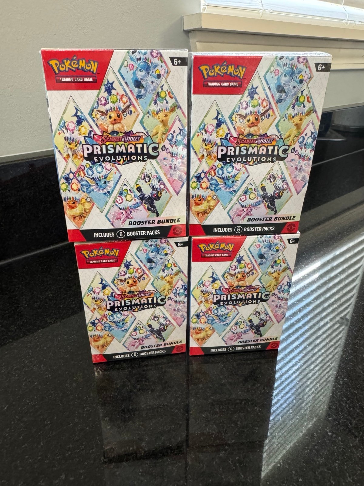 Pokemon TCG Prismatic Evolutions Booster Bundle Box Factory Sealed Lot Of 4