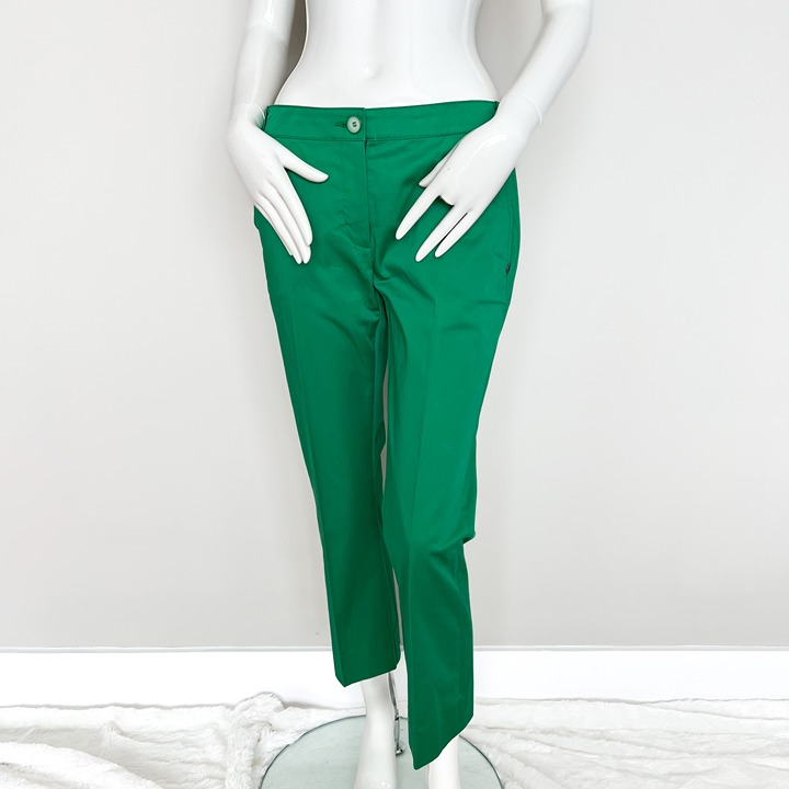 NWT | Pennyblack | Green Stretch Cropped Pants Trousers US 6 42IT