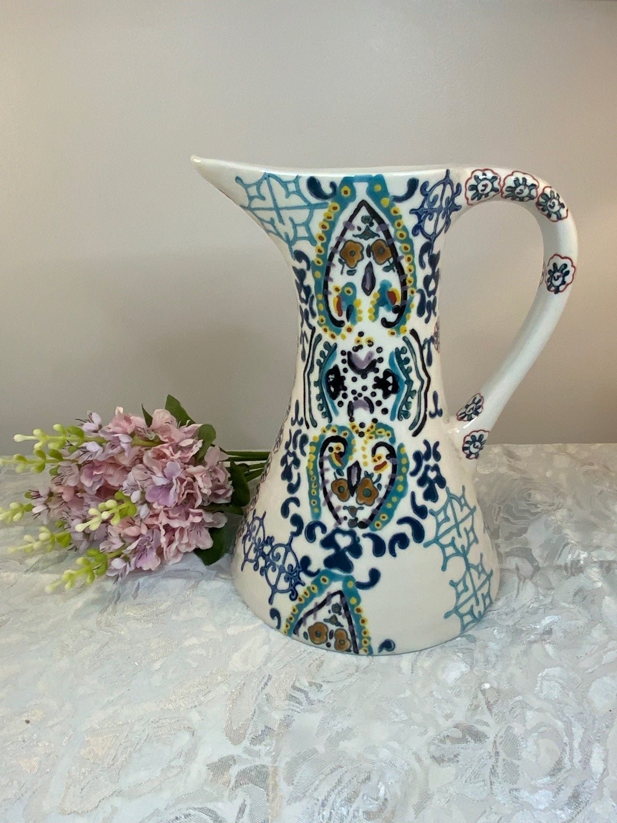 Anthropologie Ceramic Pitcher