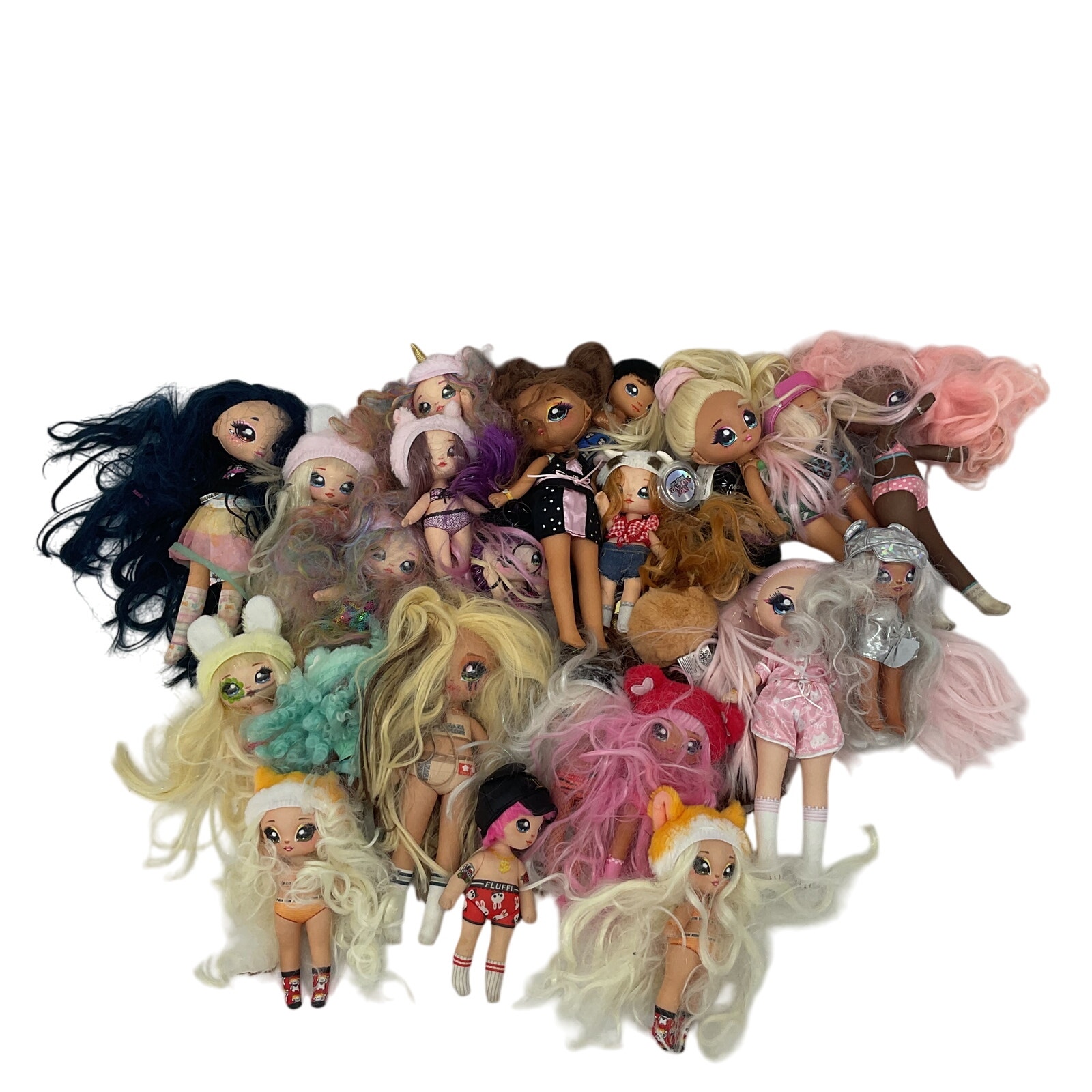 Preowned Na! Na! Na! Surprise & Others Fashion Dolls Toys Figures LOT 10 lbs