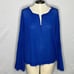 We The Free/Free People Dahlia Thermal Top in Sapphire -NWOT - Size Medium