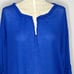 We The Free/Free People Dahlia Thermal Top in Sapphire -NWOT - Size Medium