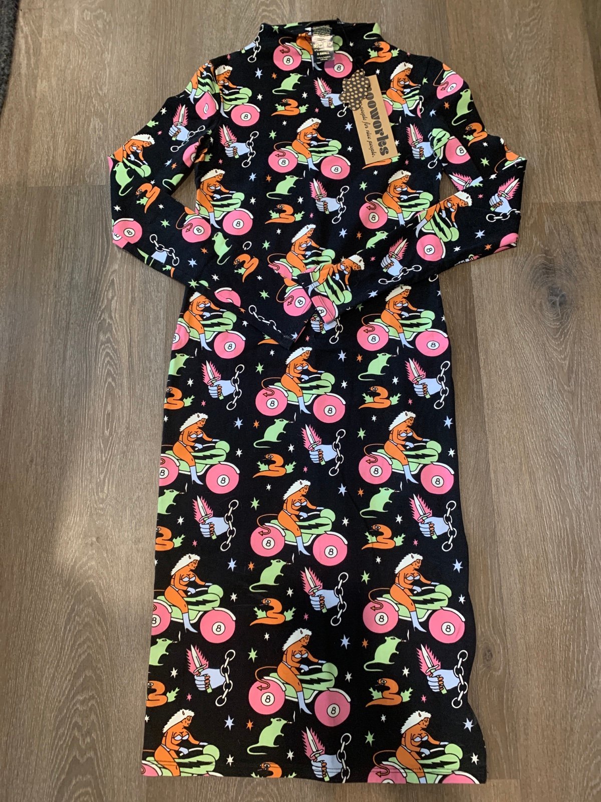 NWT Nooworks Demi Dress in Mean Machine