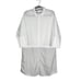 VETTA Top Womens Small White Convertible Shirt Dress Capsule Wardrobe Button