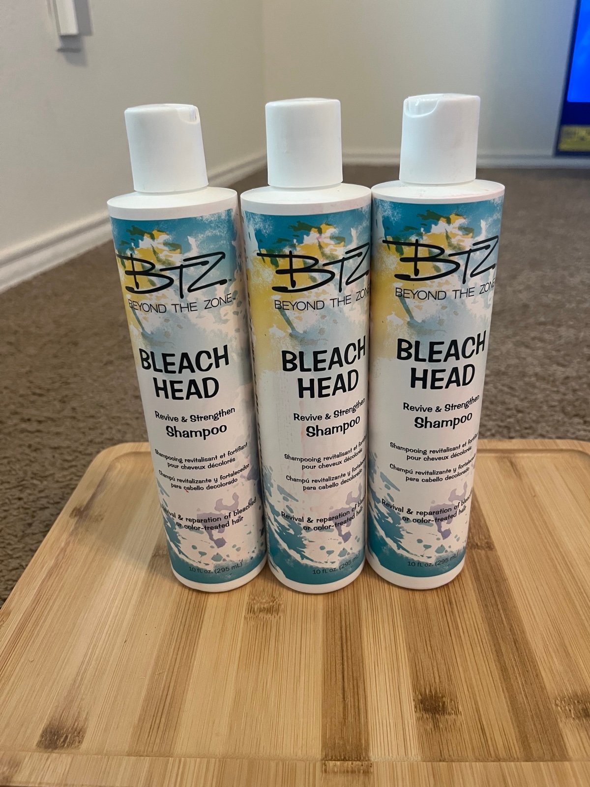 Beyond The Zone BTZ BLEACH HEAD Revive & Strengthen SHAMPOO 10 oz NEW 3PACK