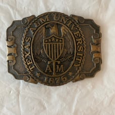 1876 Texas A&M Aggie University Belt Buckle