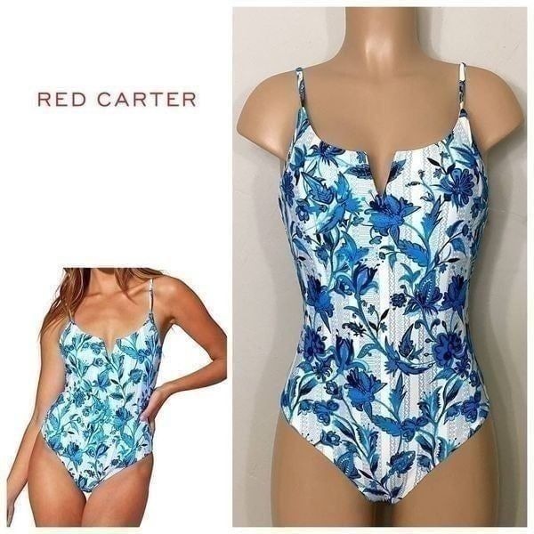 New. Red Carter floral swimsuit. Large. Retails 168