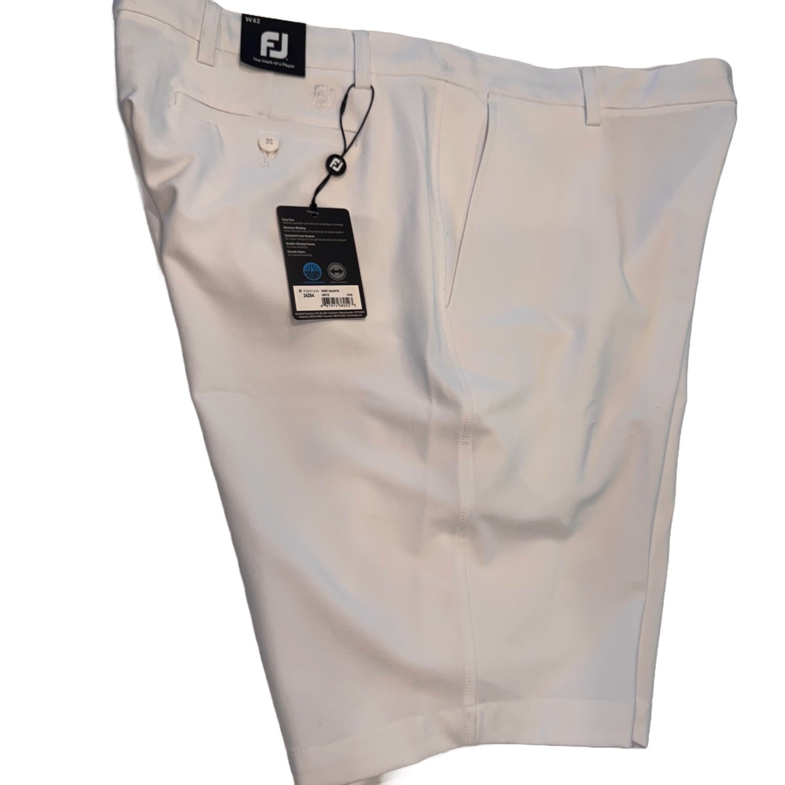 Footjoy Performance Golf Shorts Men’s Sz 42 White NWT