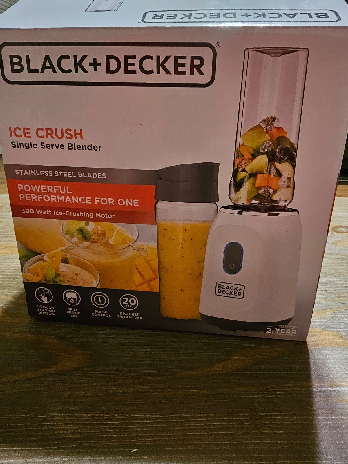 ICE CRUSH SINGLE SERVE BLENDER.