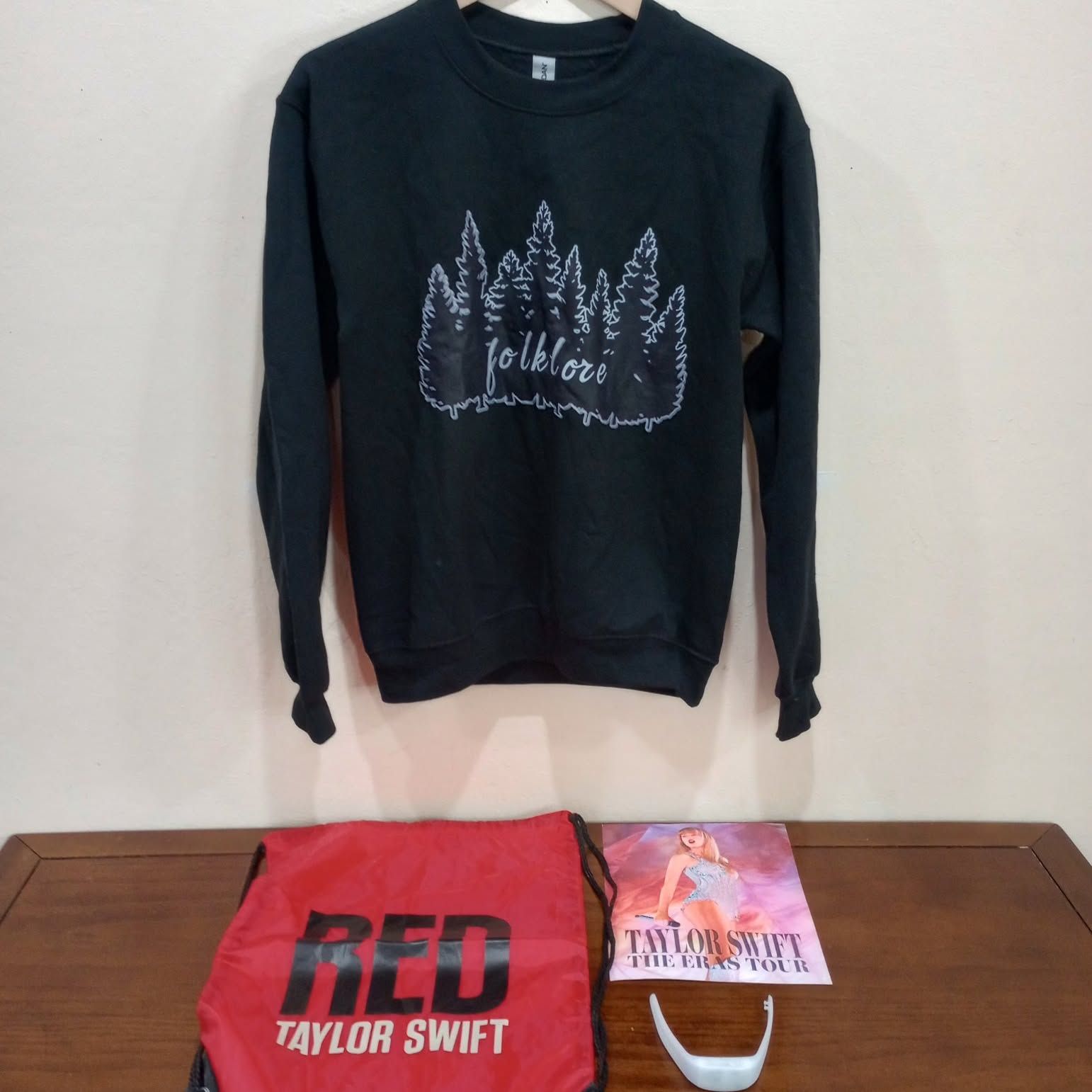 BUNDLE ~Taylor Swift Folklore Sweatshirt , Backpack, Eras Movie Poster Bundle!