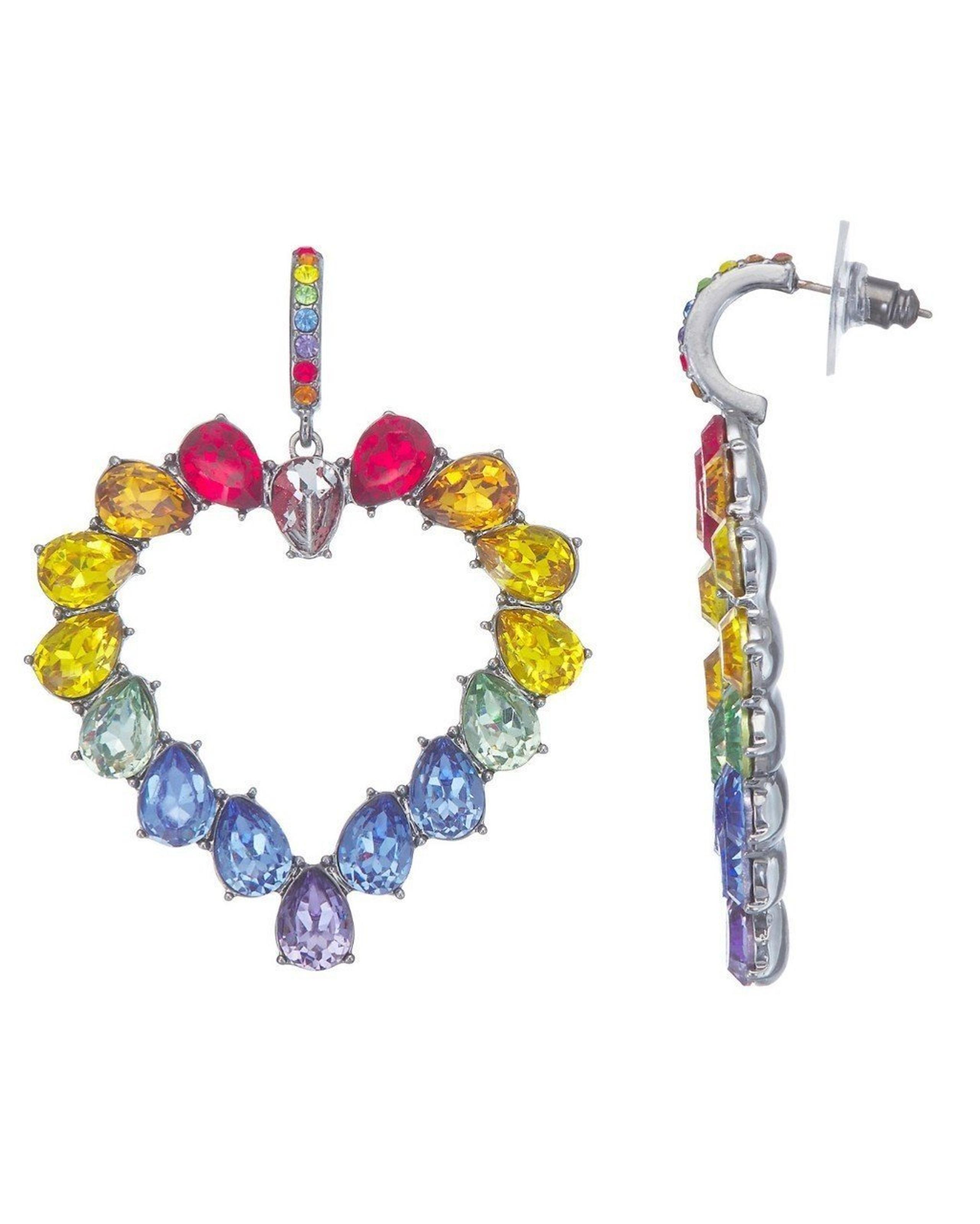 NEW! Simply Vera Vera Wang

Pewter Tone Rainbow Crystal Open Heart Drop