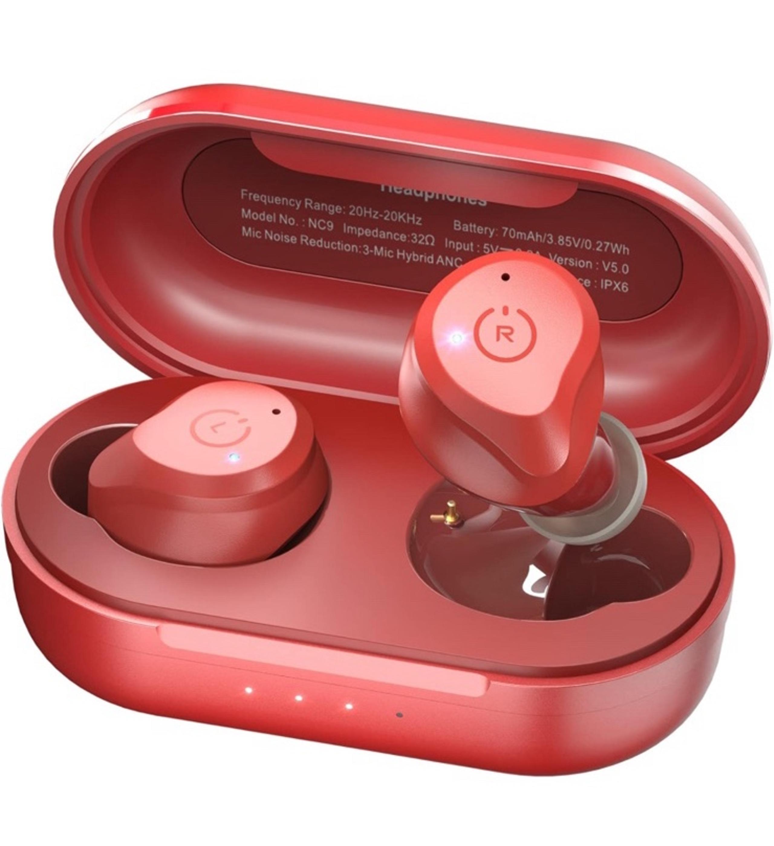 TOZO NC9 Hybrid Active Noise Cancelling Wireless Earbuds, in Ear Headphones IPX6
