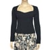 REFORMATION Glenna Ribbed Cashmere Sweater, Black, 2X