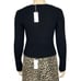 REFORMATION Glenna Ribbed Cashmere Sweater, Black, 2X