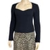 REFORMATION Glenna Ribbed Cashmere Sweater, Black, 2X