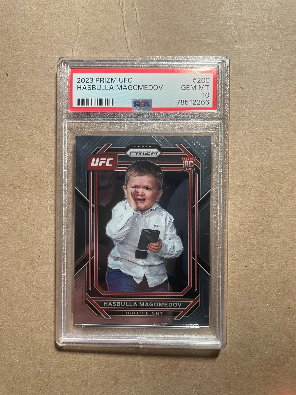 2023 panini prizm RC Hasbulla nurmagomedov PSA 10 GEM MINT