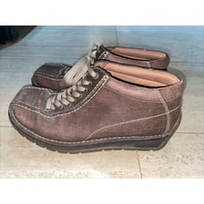 Dr Martens Men's 8B47 Brown Leather Lace Up Chunky Oxford Shoes Size 9
