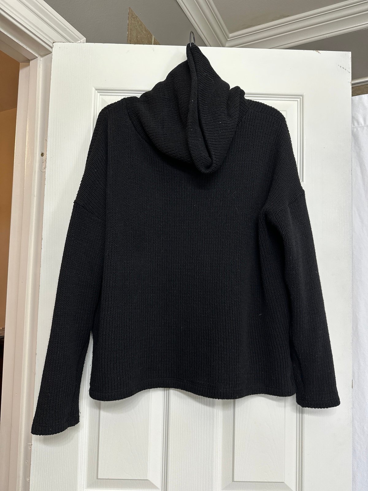Bobi black cowl neck sweater